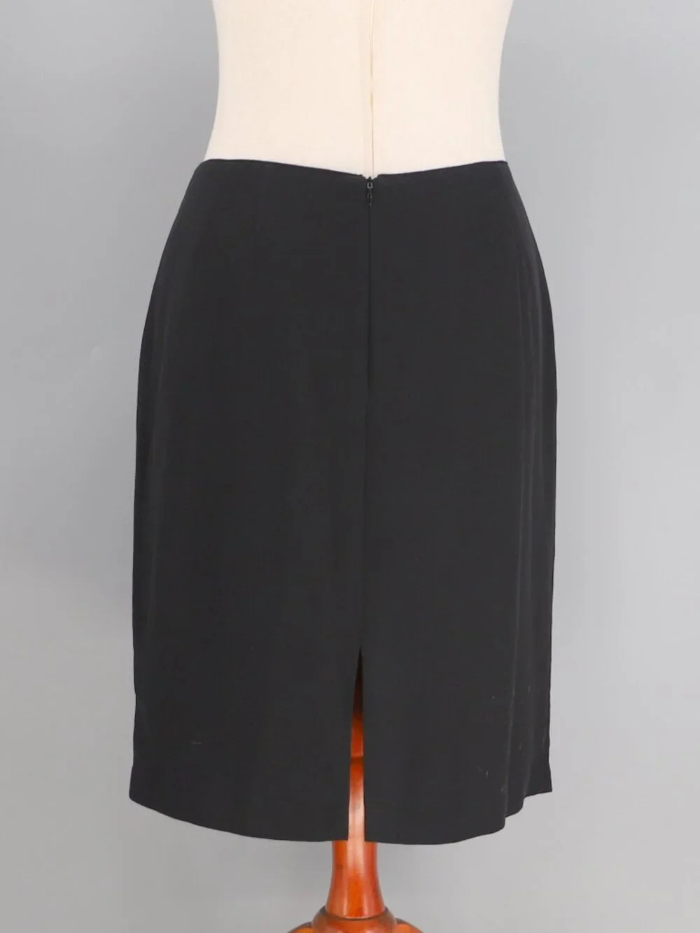 LAFAYETTE 148 Black Pencil Skirt Viscose Cotton Size 14